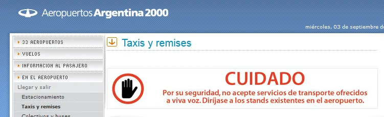 Advertencia, Importante