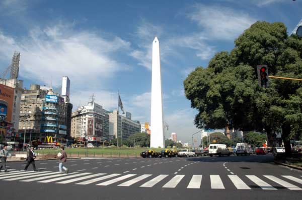 El Obelisco en Buenos Aires, Argentina