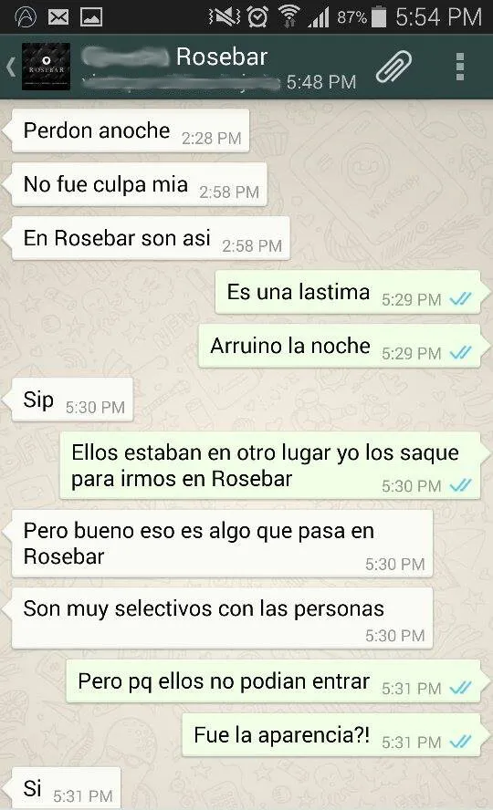 Discriminación en Rosebar 02 / 04