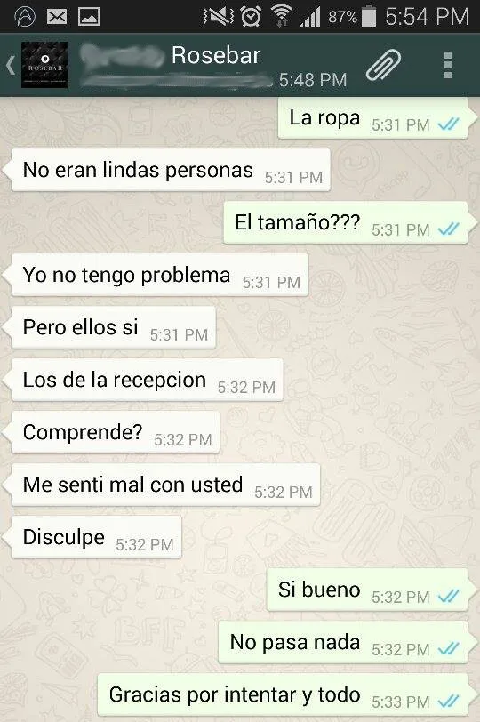 Discriminación en Rosebar 03 / 04