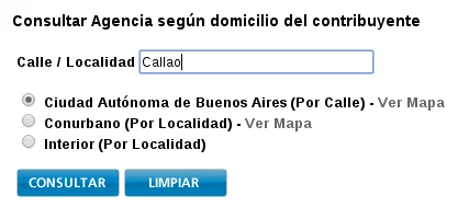 Buscando la dependencia que corresponde a mi domicilio.