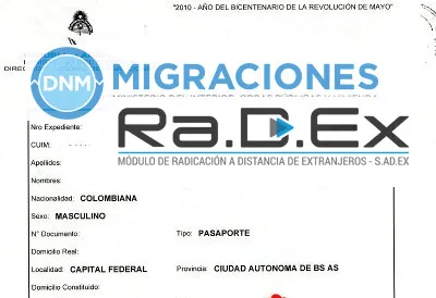 Residencia Temporaria con RADEX