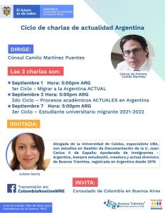 charlas sobre argentina